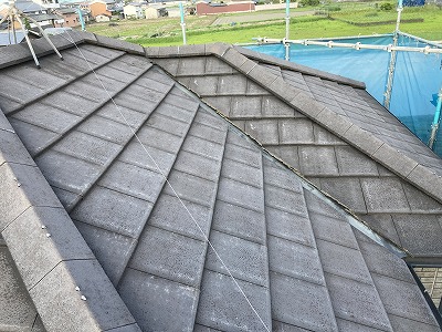 屋根　洗浄完了